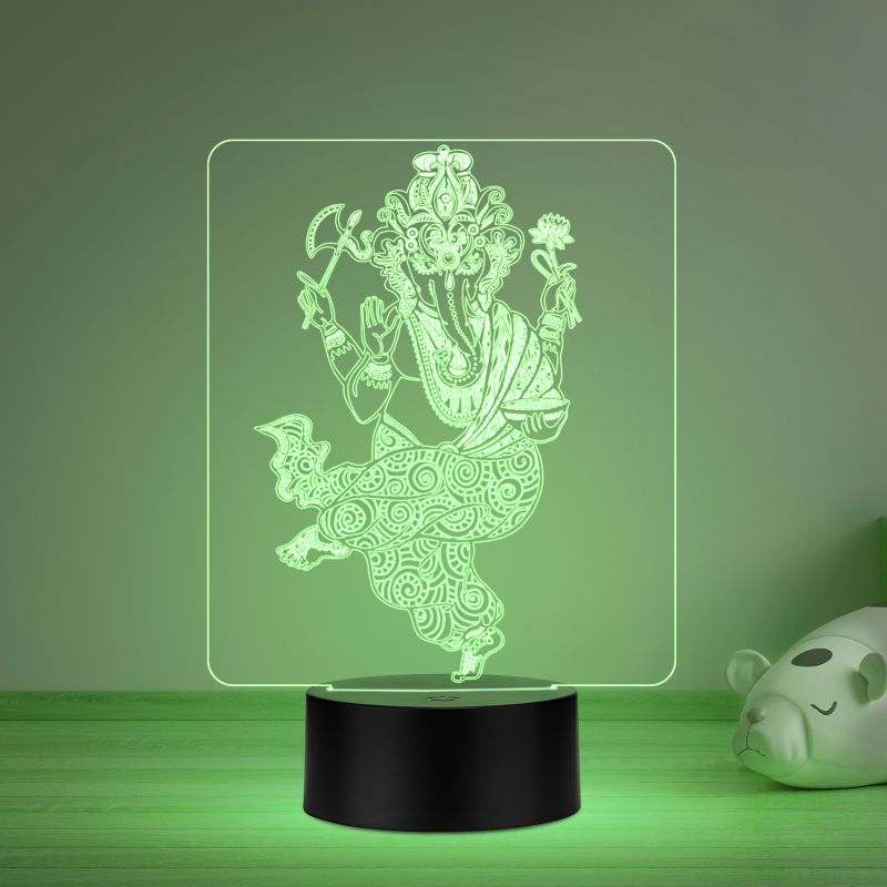 Ganesh Ji Design Night Lamp